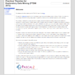 Practical Theories for Exploratory Data Mining Workshop