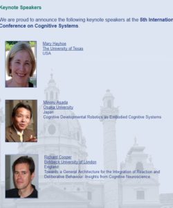 Cognitive Systems Conference 2012