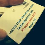 UNESCO Chair Workshop on Open Technologies for Open Educational Resources and Open Learning at UNESCO HQ In Paris.