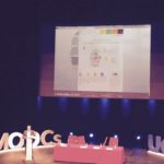 Javier Hernández-Ros showing TraMOOC on his slides