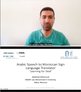 Abdelhak Mahmoudi - Arabic Speech-to-MSL Translator: ‘Learning for Deaf’